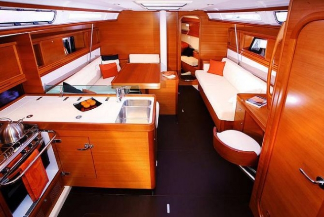  Interior of Dufour 45 E 